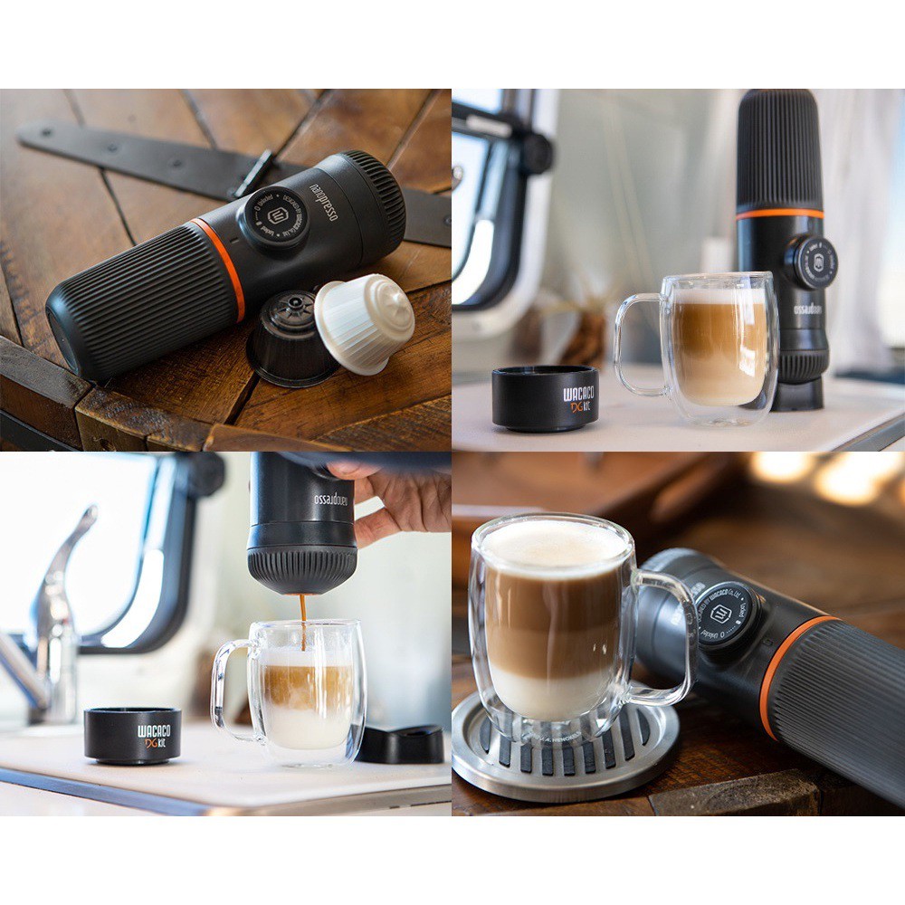 Bộ Phụ Kiện WACACO Nanopresso - Tương thích Với Viên Nang Cà Phê Wacaco DG Kit Tặng Kèm Kệ Để Đứng Tiện Lợi