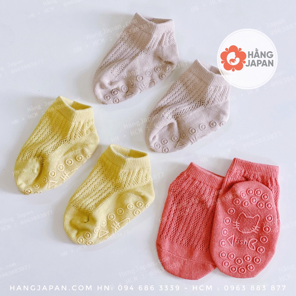 Set 3 tất lưới Nemo Baby hàng cao cấp cho bé 0-2 tuổi