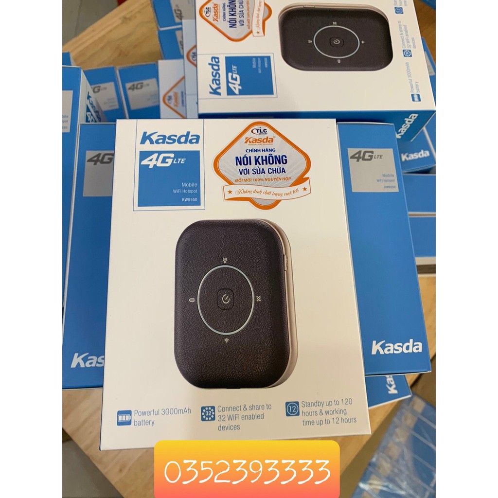 Bộ Phát Wifi Bộ phát Wifi di động Kasda KW9550 Wireless 4G đa mạng tốc độ 150mbps | BigBuy360 - bigbuy360.vn