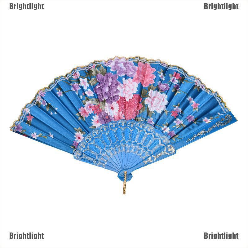 Quạt Vải Ren Hoa Cầm Tay Xinh Xắn