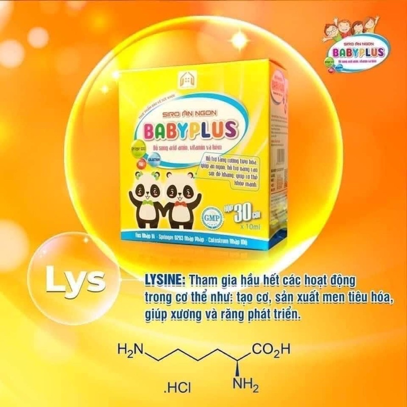 BABYPLUS - Siro Ăn Ngon, Giúp Bé Tăng Cân, Tiêu Hoá Tốt, Tăng Cường Đề Kháng, Hết Táo Bón