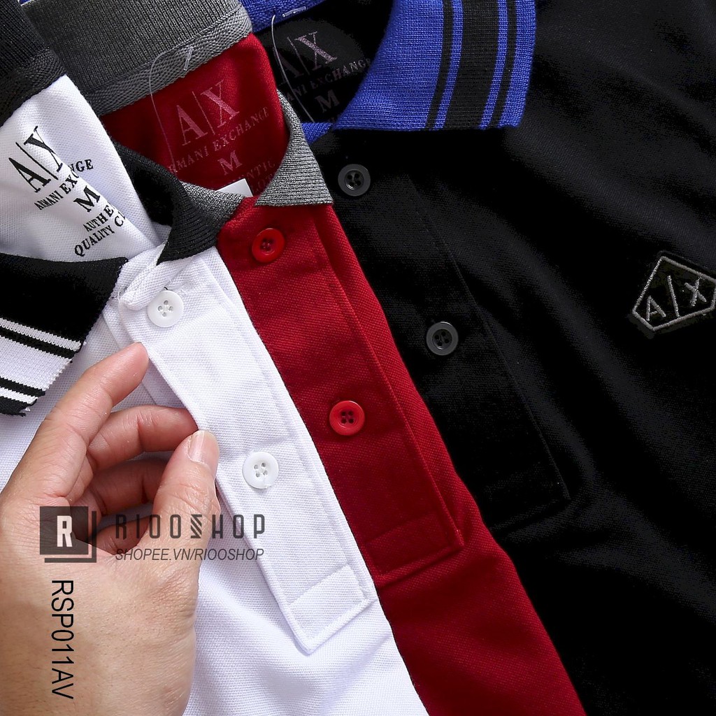 Áo thun có cổ polo, áo phông nam cá sấu polo form rộng ngắn tay đẹp trẻ trung MEN AX RSP011AV có size lớn xxl Riooshop | BigBuy360 - bigbuy360.vn