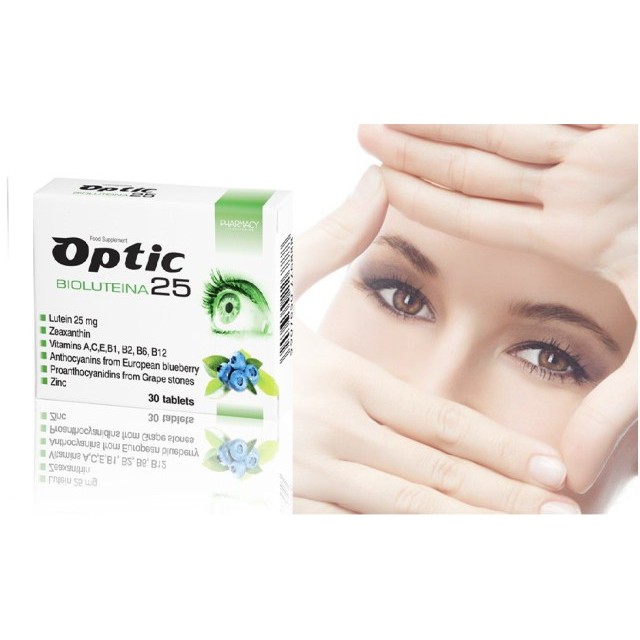 [ Chính Hãng ] Viên uống bổ mắt OPTIC LUTEIN 25. Hàng nhập khẩu Ba lan | Thế Giới Skin Care