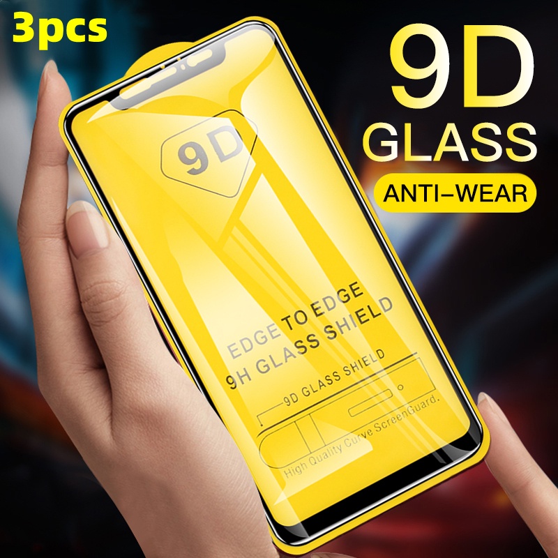 Set 3 Kính Cường Lực Bảo Vệ Màn Hình Xiaomi Redmi Note 5 6 7 10 8 9 Pro 9A 9C Note 9S 8T Mi Poco X3 F2 Pro X3 NFC Mi 10T Pro Lite