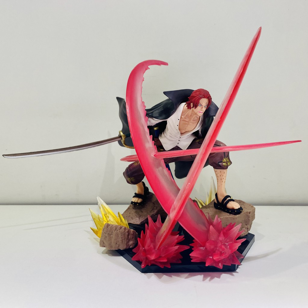 Mô Hình Tứ Hoàng Shank Tóc Đỏ Cao 18cm Trạng Thái Chiến Đấu - Figure Tượng One Piece 5.0