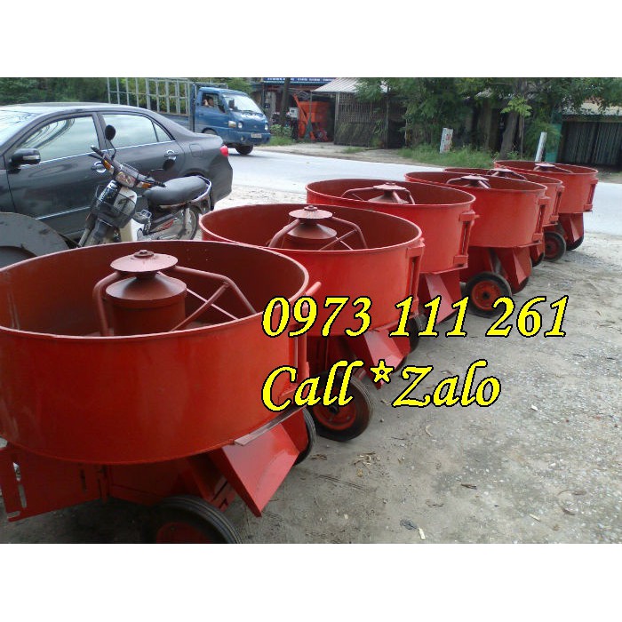 Máy trộn bê tông cưỡng bức đường kính 90cm 350 lít đã bao gồm động cơ