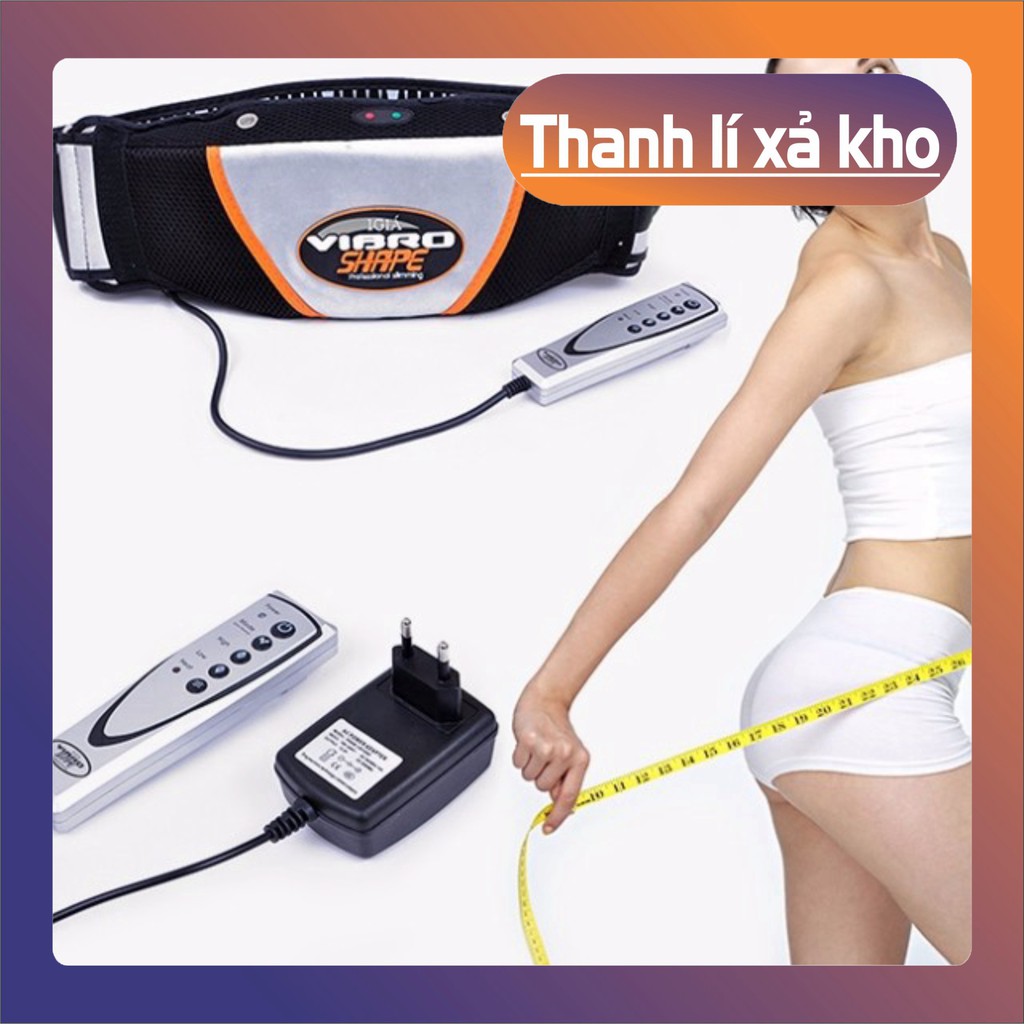 [FREE SHIP] ĐAI MASAGE VIBRO SHAPE RUNG NÓNG TOÀN THÂN GIẢM MỠ BỤNG [FREE SHIP]