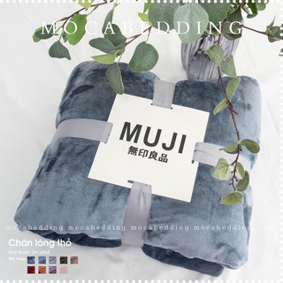 (10 màu) Chăn Lông Tuyết Muji Siêu Mềm Mịn, Chăn Lông Cao Cấp - Hàng loại 1