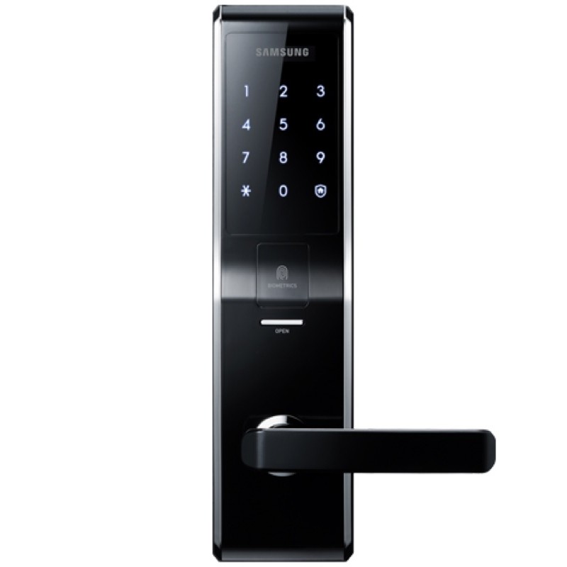 Khoá cửa điện tử Samsung SHS-H705 mở cửa bằng vân tay, mật mã, chìa cơ - Hàng chính hãng, Made in Korea