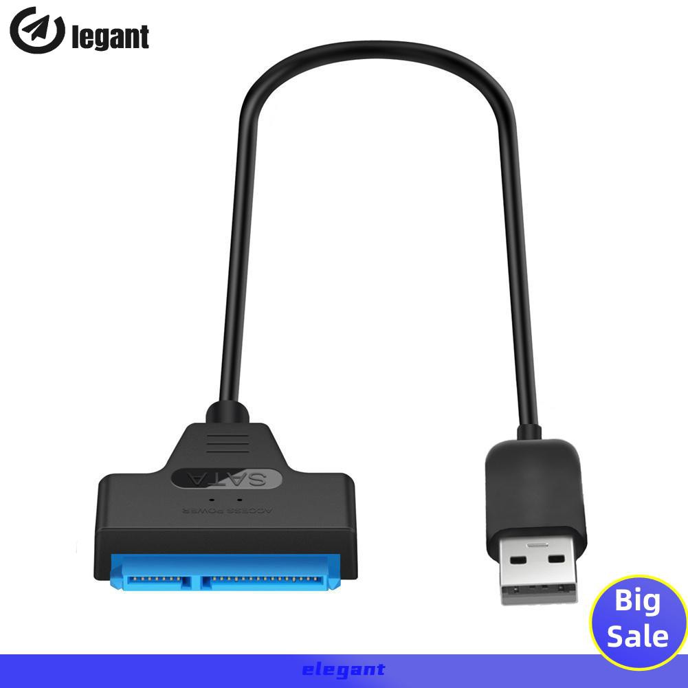 Cáp Chuyển Đổi Cổng Usb 2.0 Sang Sata 22pin Cho Ổ Cứng 2.5in Hdd Ssd