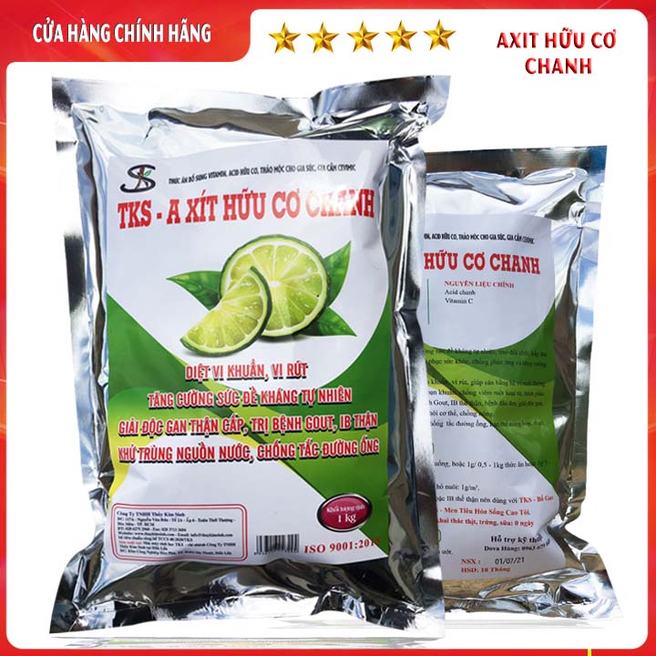 TKS - AXIT HỮU CƠ Chanh: Chóng Nóng, Giảm Tress,Tăng Đề Kháng Cho Vật Nuôi - Gói 1kg