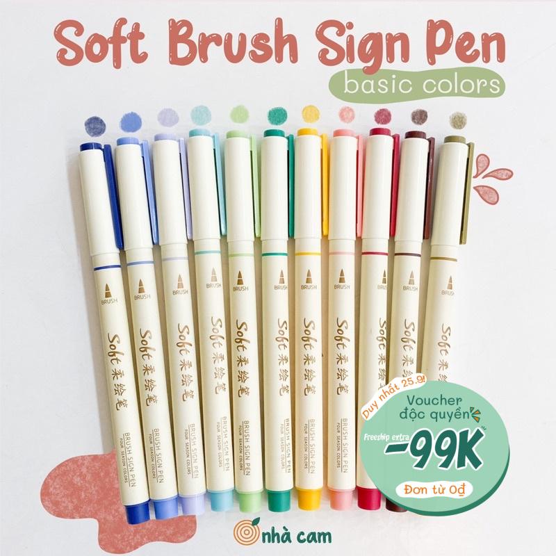 Bút viết thư pháp Soft Brush Sign Pen Nhà Cam