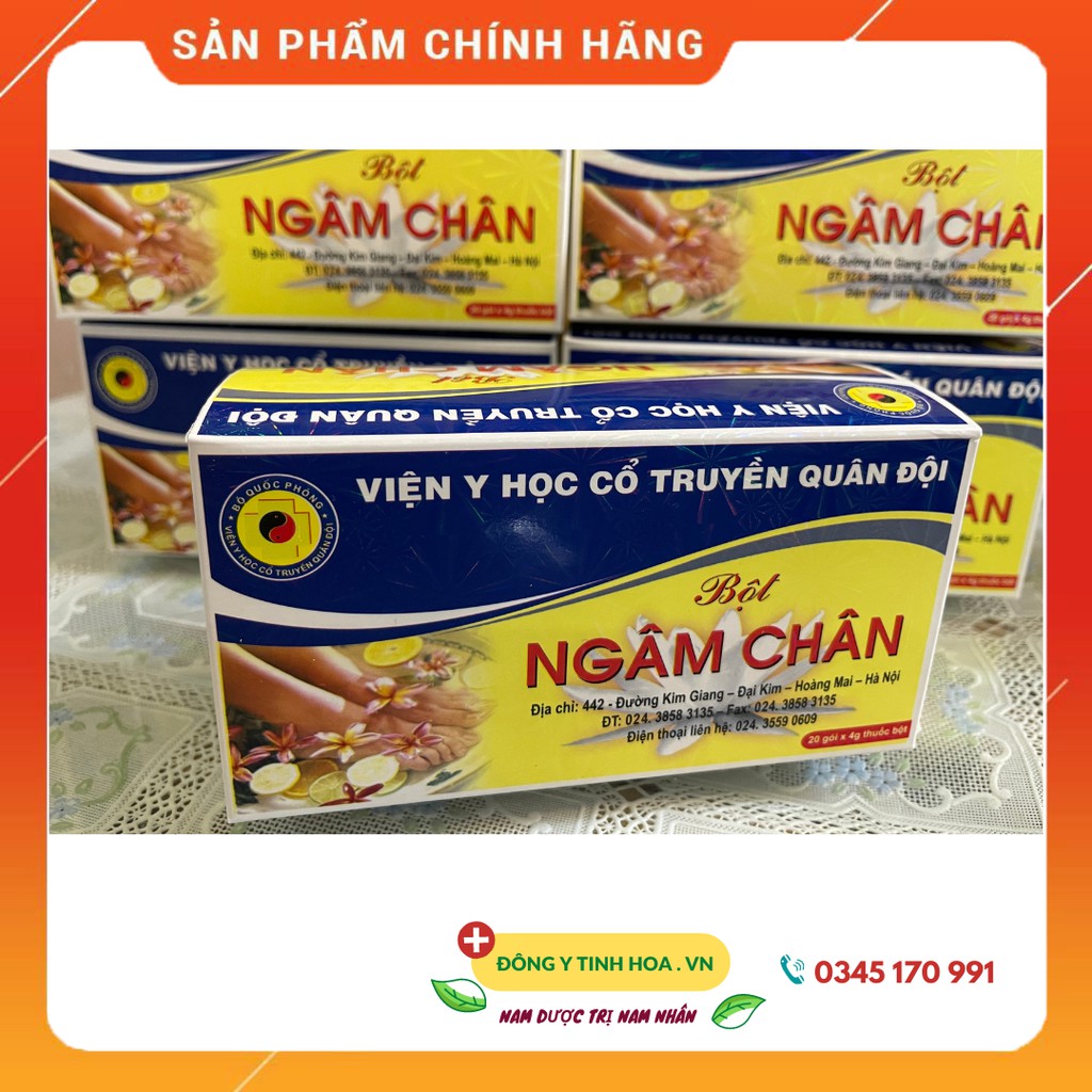 Bột ngâm chân viện YHCT Quân Đội - Đông Y Tinh Hoa.