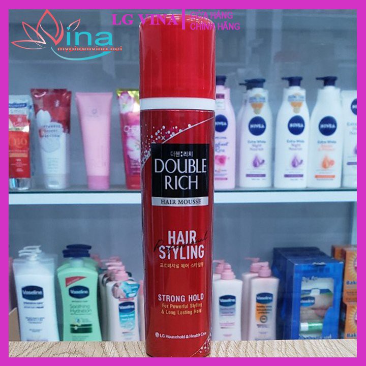 MOUSSE TẠO KIỂU DOUBLE RICH HAIR MOUSSE 150ML