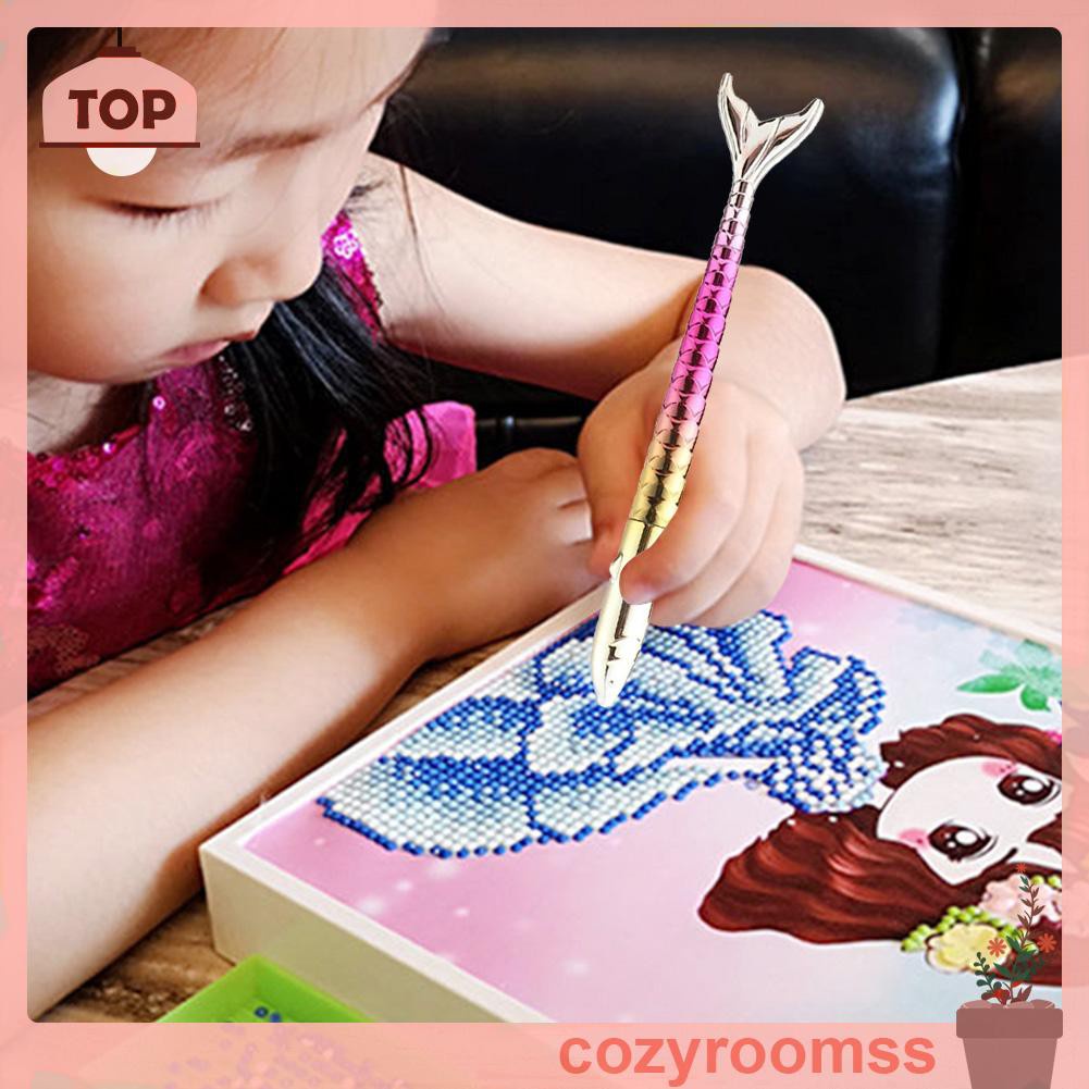 Bút làm tranh đính đá 5D thiết kế hình đuôi cá độc đáo DIY