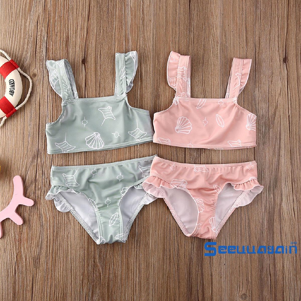 Bộ Đồ Bơi Bikini Dễ Thương Cho Bé Gái