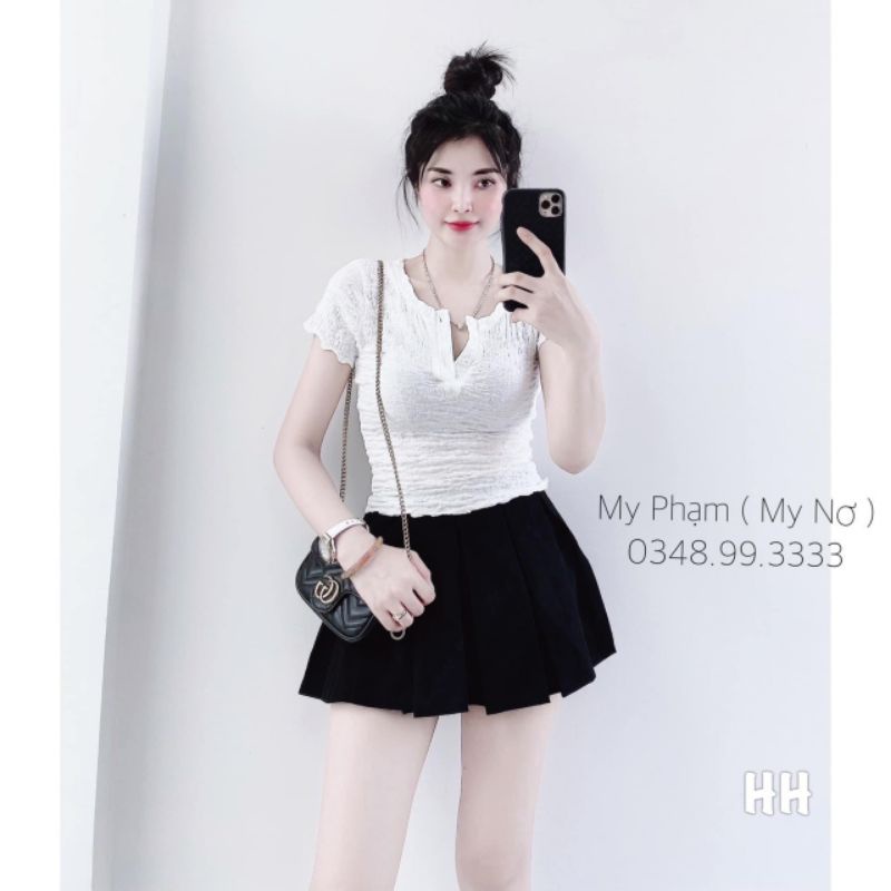 Áo xốp khuy ngực