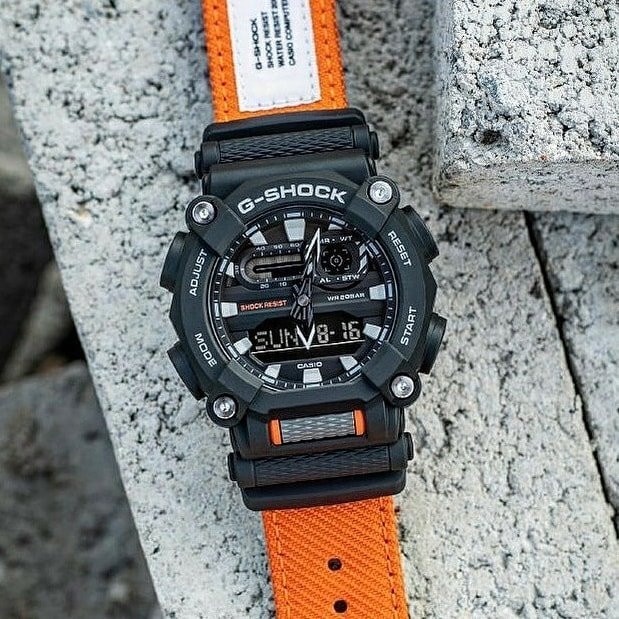 Đồng Hồ Casio Nam Dây Vải GSHOCK GA-900C-1A4DR Chính Hãng