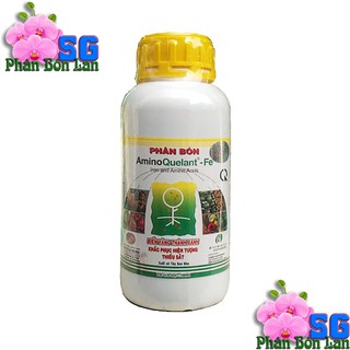 Phân bón lá amino fe chai 1 lít - biến lá vàng thành lá xanh bổ sung vi lượng sắt