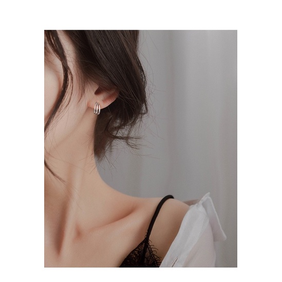 Khuyên Tai Nữ Tròn Khuyên Tai Tròn Bông Tai Mạ Vàng 14k Dạng Vòng Thời Trang Cá Tính Không Gây Dị Ứng