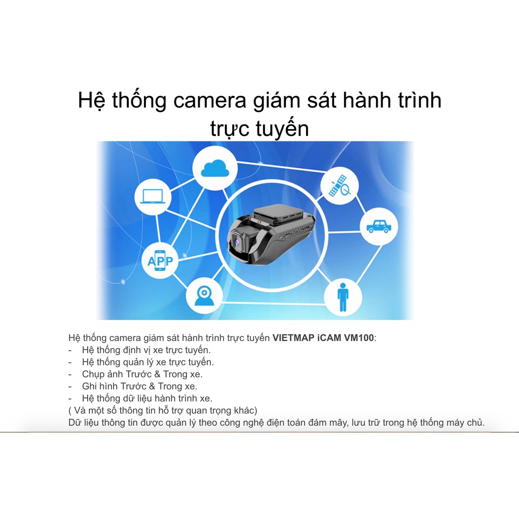 VietMap ICAM VM100 Camera Hành Trình Ghi Hình Trực Tuyến