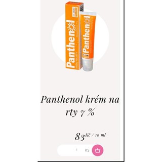 Kem dưỡng môi 7% Panthenol Dr.Muller CH Séc 10ml.