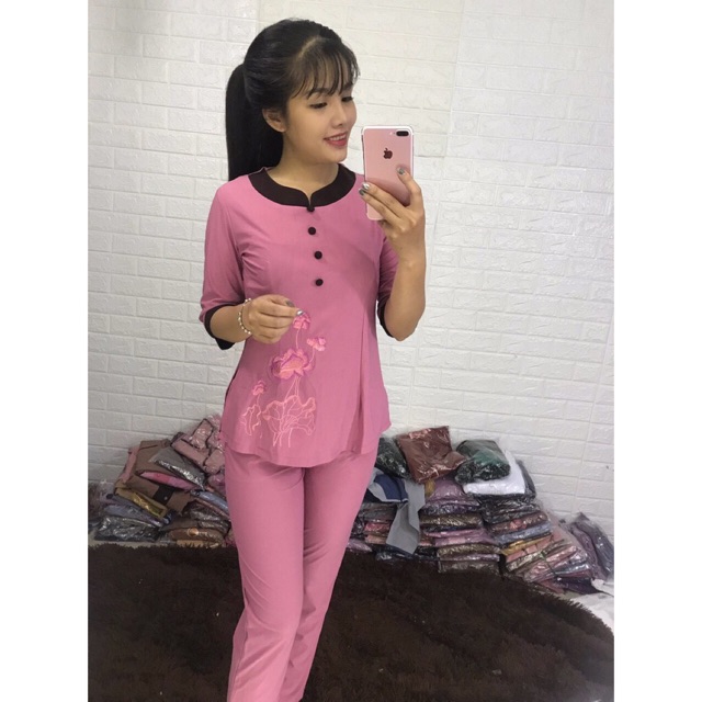 ĐỒ LAM ĐI CHÙA-MẪU THUN PHỐI
