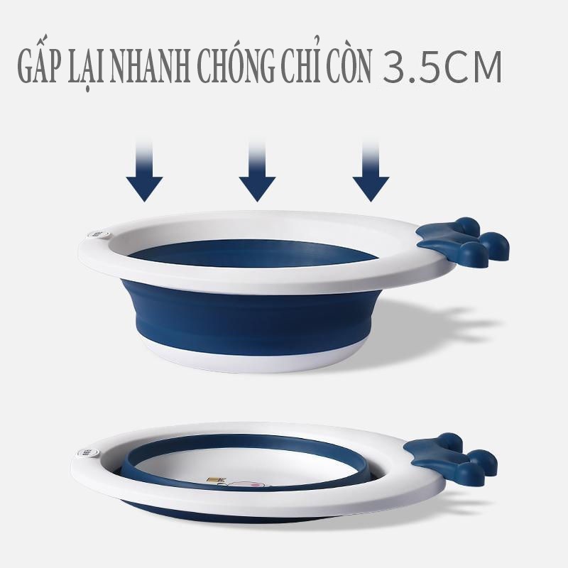 Chậu Rửa Mặt Cho Bé ,Chấu Rửa Mặt Gấp Gọn Tiện Lợi Có Thể Gấp Gọn Mang Đi Nhiều Nơi Nhẹ Nhàng Và Dễ Dàng Cất Dữ