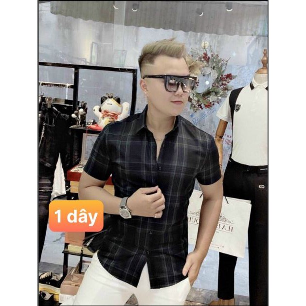Áo sơ mi nam kẻ sọc caro phong cách kiểu dáng hàn quốc shopmrvan | BigBuy360 - bigbuy360.vn