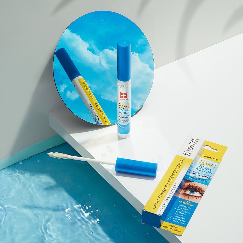 Tinh chất dưỡng mi EVELINE 8 in 1  cho đôi mi cong dài, chắc khỏe