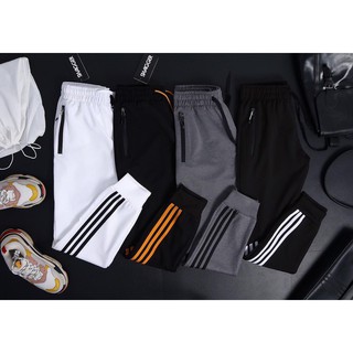 Quần Thể Thao Nam, Quần Jogger Đen Nam Thể Thao 3 Sọc Lửng - QTT05 - Kstore68