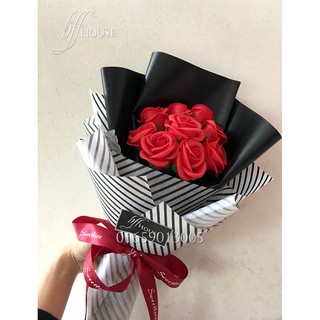 Combo - Hoa sáp 11 bông kèm thiệp