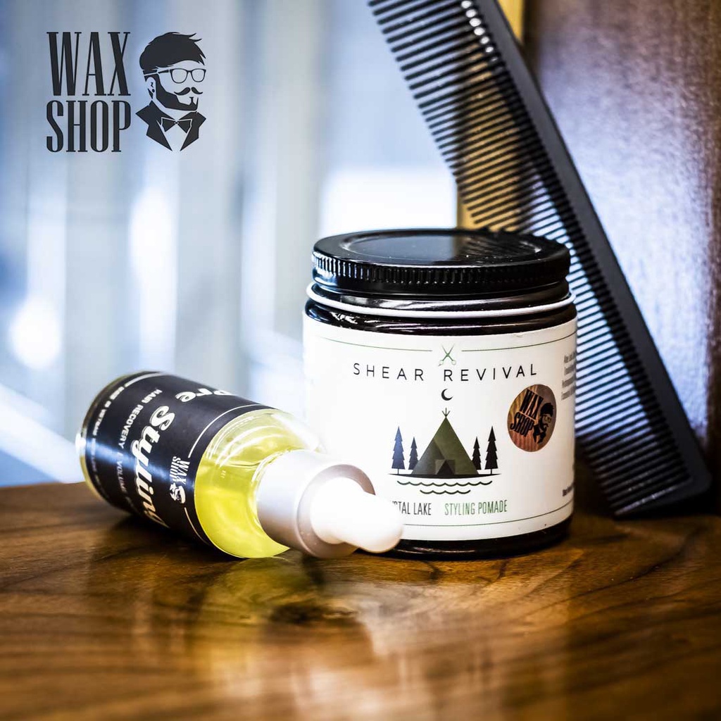 Sáp Vuốt Tóc Crystal Lake Styling Pomade⚡[Chính Hãng]⚡ Siêu Giữ Nếp tới 24 Tiếng, Tặng Kèm Pre-Styling Oil và Lược Sấy