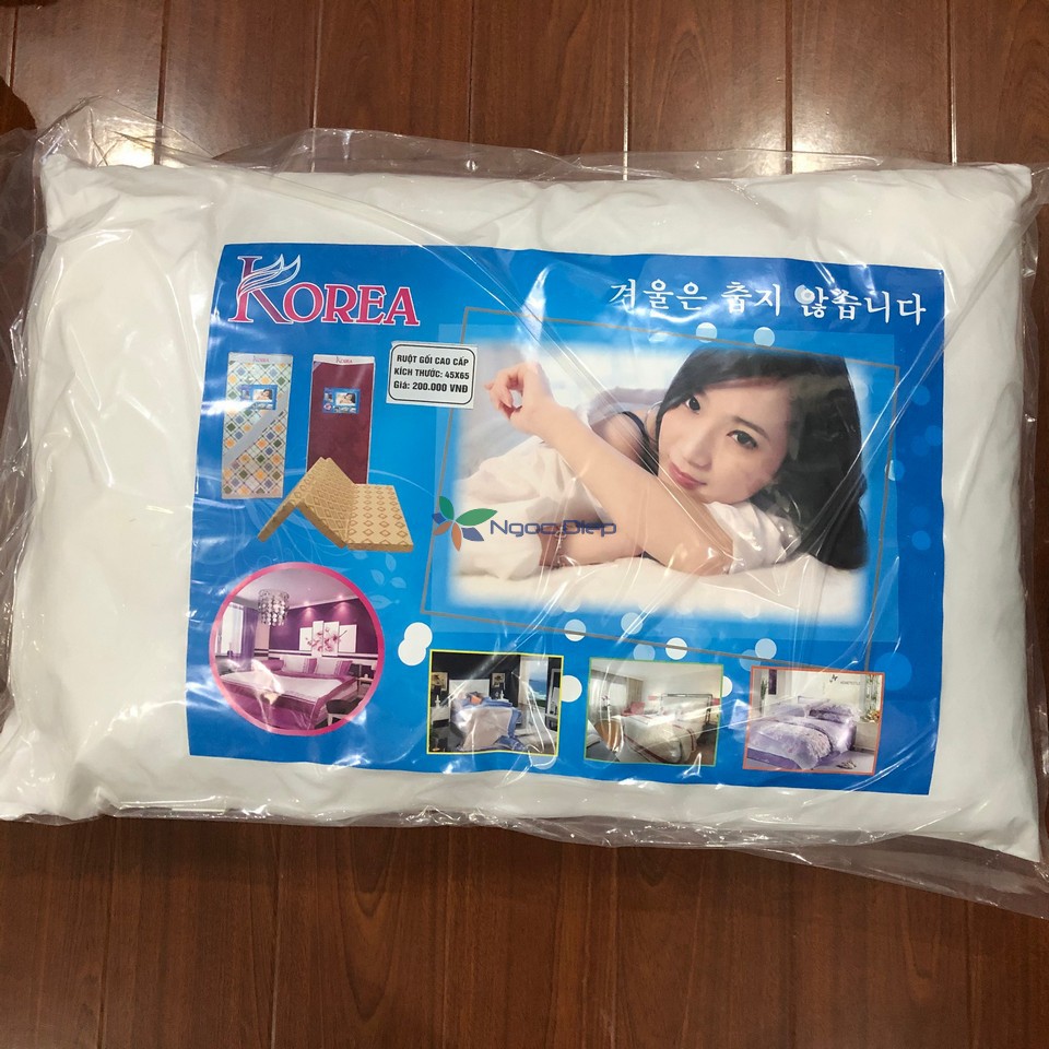 Ruột gối nằm ép hơi kích thước 40x60 cm cho ga poly cotton