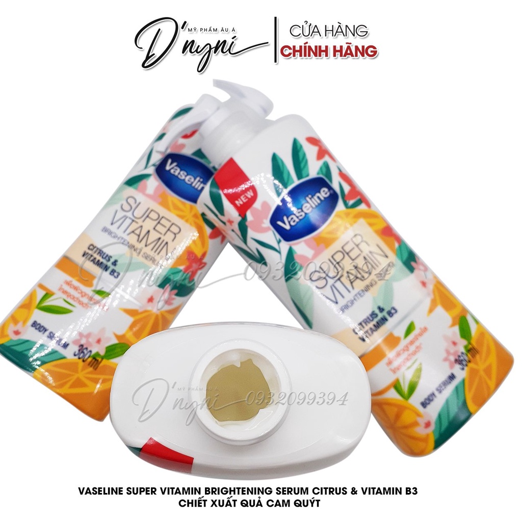 Lotion Sữa Dưỡng Thể Huyết Thanh Vaseline Super Vitamin Thái Lan 360 ml