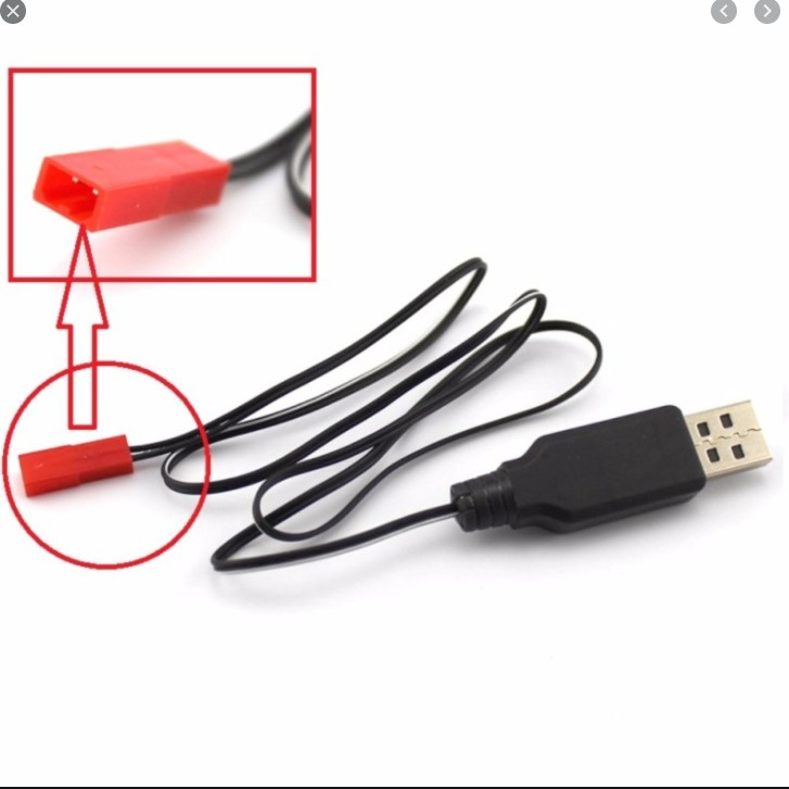 Sạc Pin Lithium Tự Ngắt Bằng Điện Thoại 3.7v USB JST Máy bay Flycam Xe điều khiển từ xa