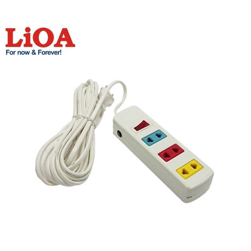 [PHỔ THÔNG] Ổ cắm kéo dài LIOA - Bảo vệ quá tải bằng Aptomat (CB) - 3S3/4S3/6S3 - Chính hãng