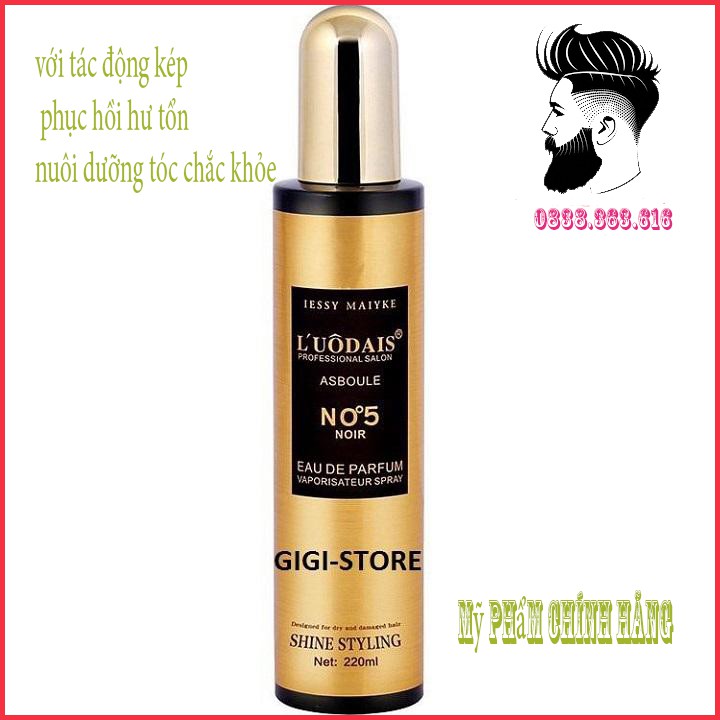 [HOT]Xịt dưỡng tóc FREESHIP Xịt dưỡng tóc hương nước hoa Liyang Luodais No5 220ml