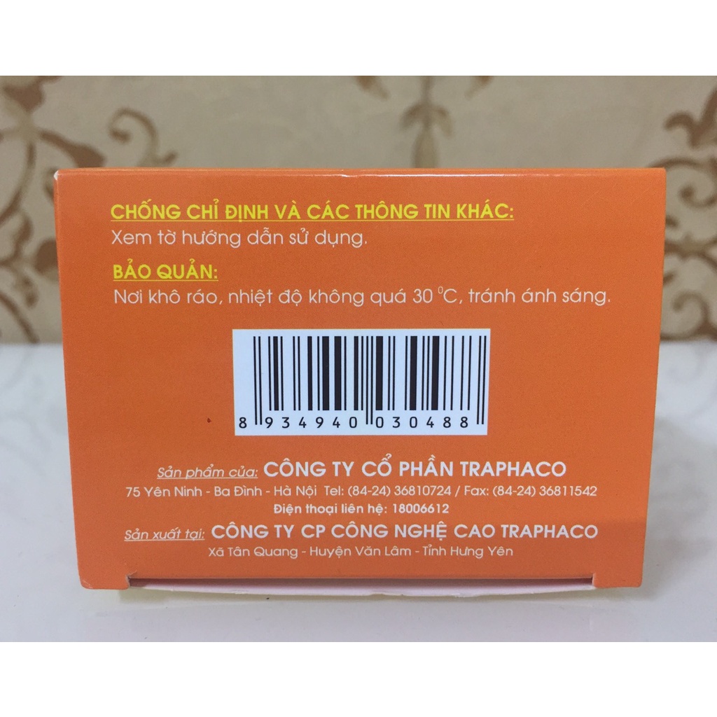 Hoàn Cứng Sitar- TRAPHACO giúp hỗ trợ điều trị trĩ nội, trĩ ngoại, giảm sưng nề búi trĩ