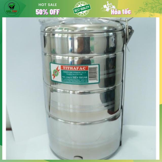 Cà mên 4 ngăn inox Tiến Thành - Camen Đựng Thức Ăn Siêu An Toàn và Tiện Dụng