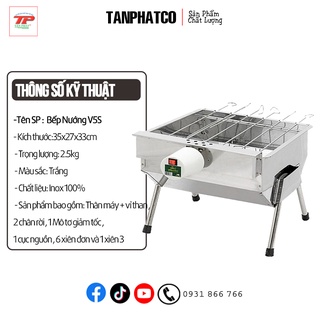 Bếp Nướng Tự Xoay Mini V5s , Trọng lượng: 2.5kg , Inox cao cấp | TANPHATCO