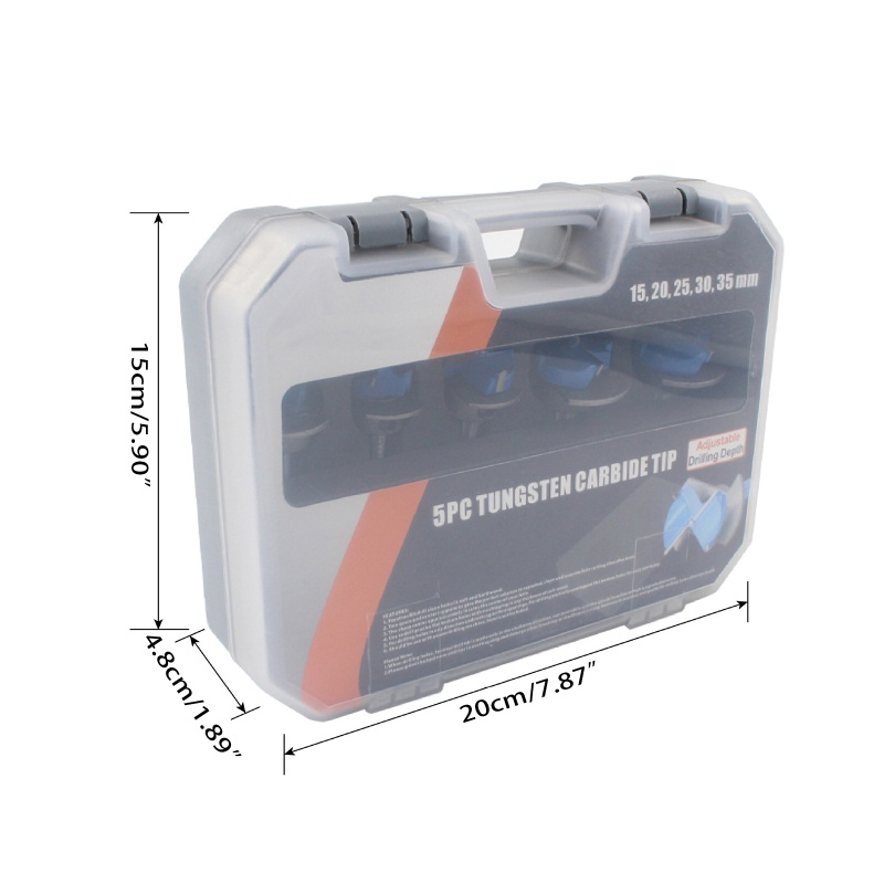 Bộ Mũi Khoan Định Vị Kèm Tay Cầm Lục Giác 15 / 20 / 25 / 30 / 35mm