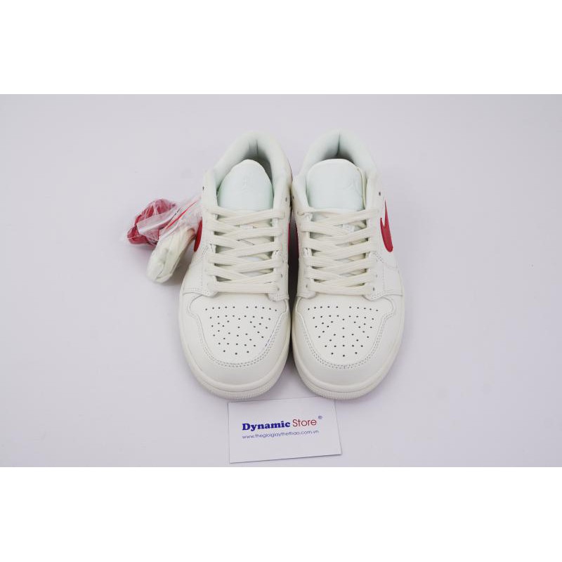 Giày Jordan 1 Low White University Red