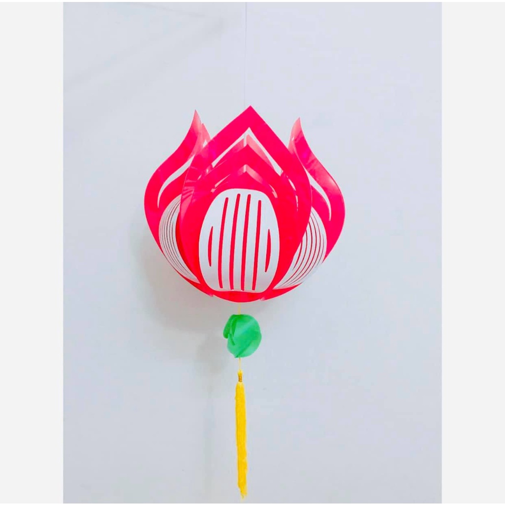 10 đèn đủ màu 20cm- Treo chùa , Phật Đản, Nhựa treo ngoài trời,