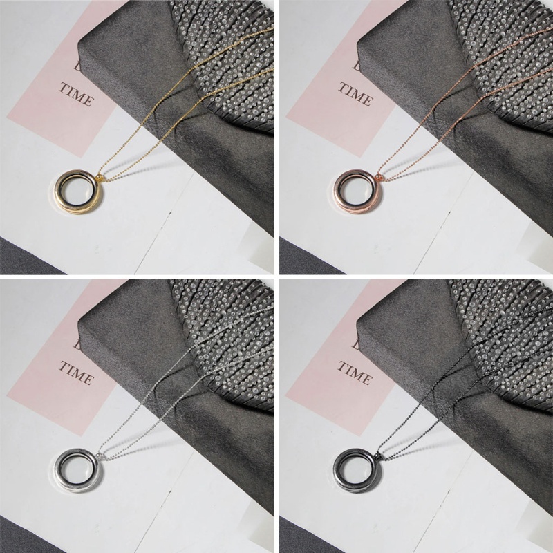 Vòng cổ Tình Bạn Mặt Ổ Khóa Tròn Diy