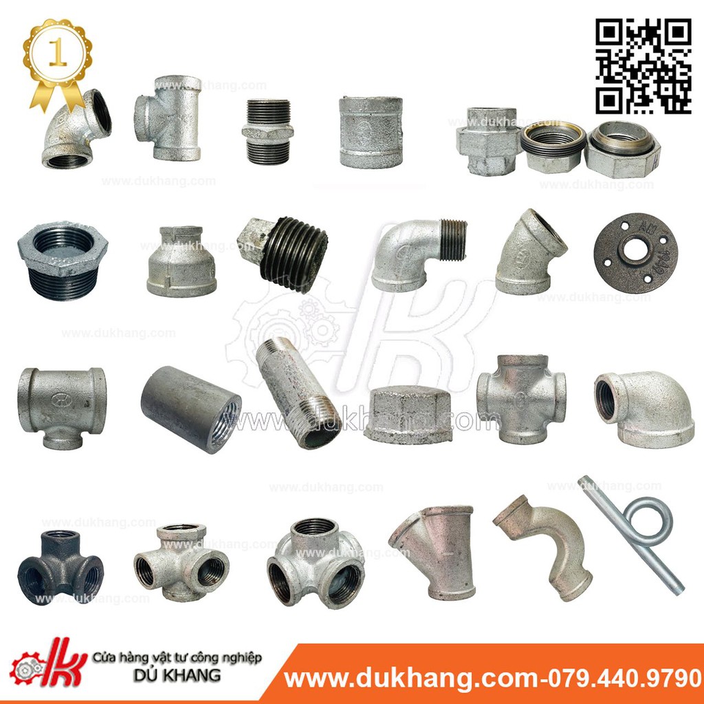 Rắc co hơi DN65 DN80 DN114 - Rắc co ren trong - Phụ kiện sắt kẽm