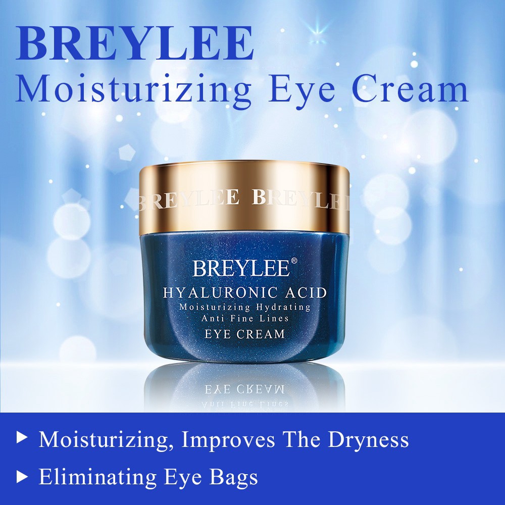 Kem dưỡng ẩm da vùng mắt Breylee chiết xuất axit hyaluronic