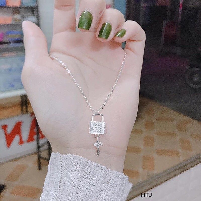DÂY CHUYỀN MẶT Ổ KHOÁ SIÊU XINH - TRANG SỨC BẠC