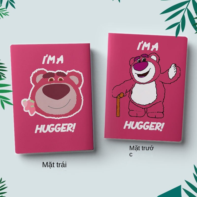 Sổ Tay Khổ A5 Tùy Chỉnh In Hình Gấu Dâu Tây Toy Story Dễ Thương Sáng Tạo