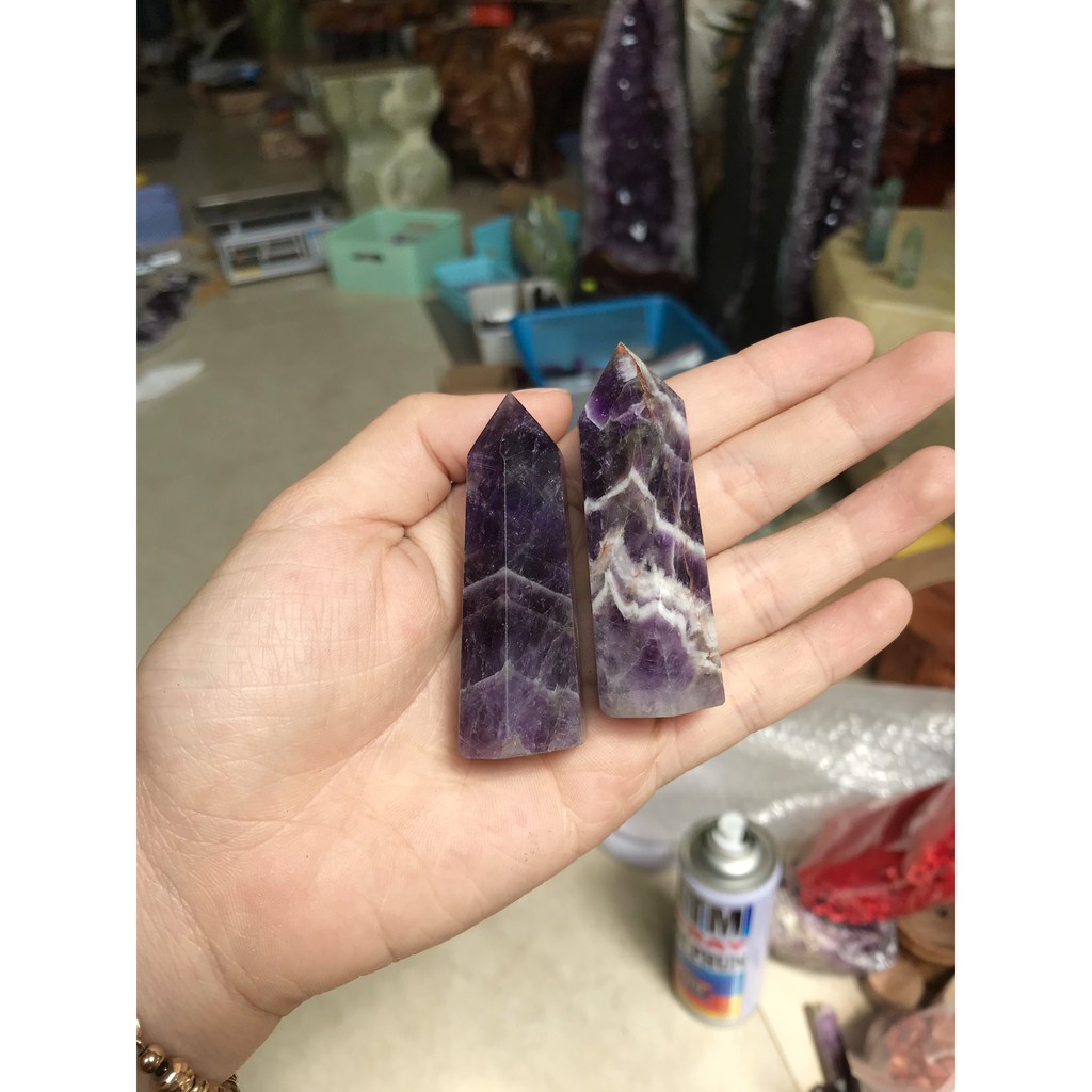 Trụ đá màu tím - Trụ đá thanh tẩy thach anh tím | BigBuy360 - bigbuy360.vn